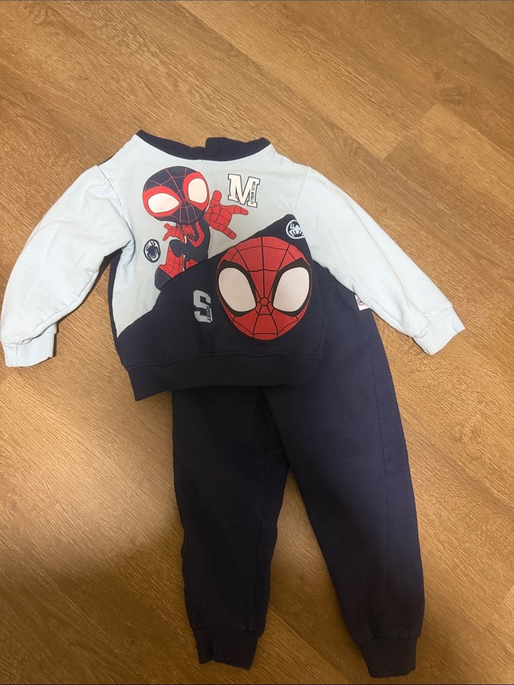 Marvel Spider-Man Navy & Light Blue Graphic Sweatshirt and Joggers